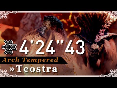 MHW [PC] » Bow vs Arch Tempered Teostra » 4'24''43 » Rnd#1