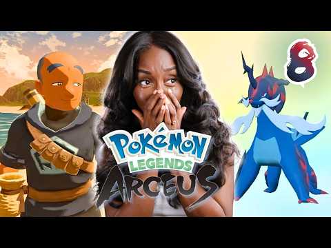 DEWOTT EVOLVED AND I'M RIDING A FISH?!!  | POKEMON LEGENDS ARCEUS EP 8