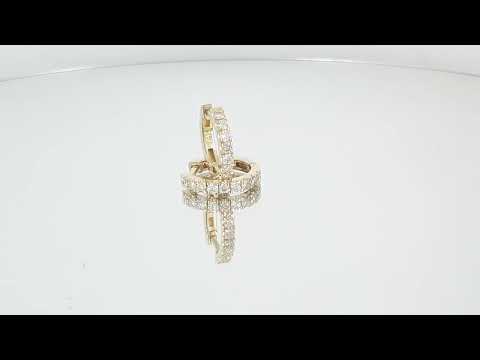 A video of 0.36 Carat Diamond Hoop Earrings - Special Edition!
