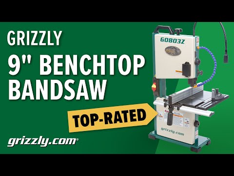 TOP RATED! Grizzly 9" Benchtop Bandsaw with Laser Guide