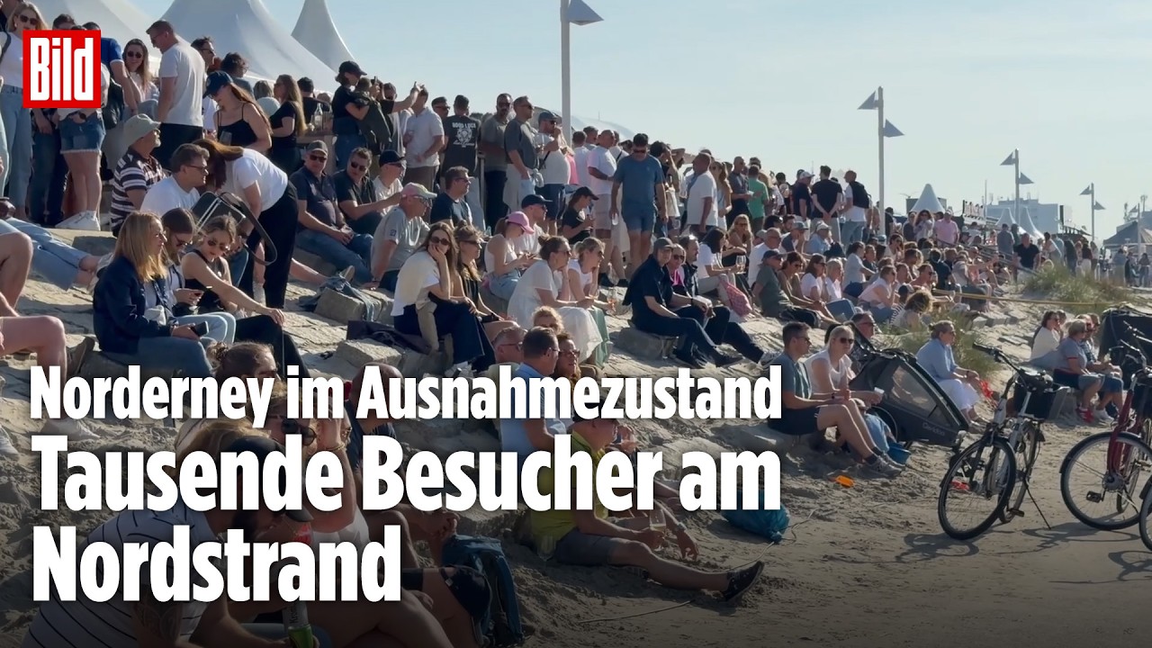 Norderney im Ausnahmezustand: 70.000 Partygäste stürmen die Insel