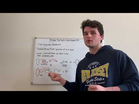 alkene hydrohalogenation vs free radical alkene hydrohalogenation