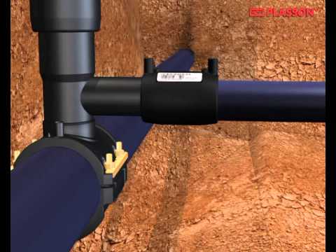 Plasson teu bransament EF cu robinet