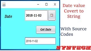 jDatechooser date convert to string - date add to jTextField [with source codes]