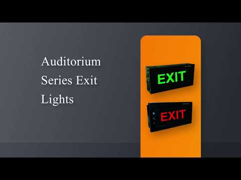 Wall Concealed Auditorium Exit Signage Light