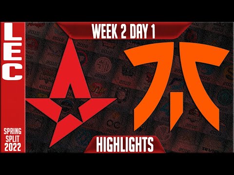 AST vs FNC Highlights | LEC Spring 2022 W2D1 | Astralis vs Fnatic