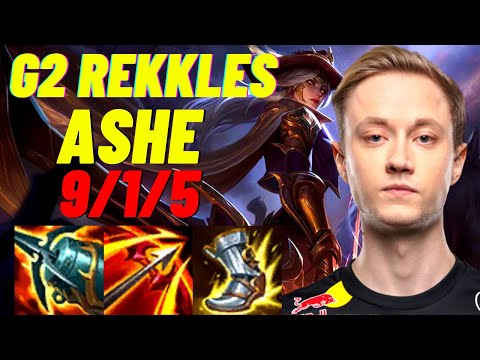 G2 REKKLES PLAYS ASHE VS XAYAH ADC |EUW CHALLENGER PATCH 11.3| [League of Legends] Full Gameplay