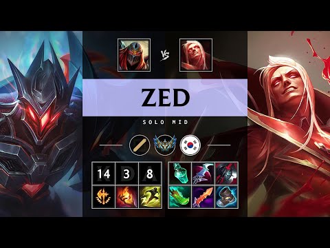 Zed Mid vs Vladimir - KR Challenger Patch 25.10