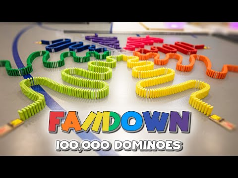 100,000 Dominoes - FALLDOWN: Color Fest