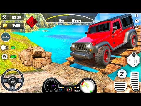 Hill Climb Jeep Hammer Mountain Driving - Offroad SUV Car Drive Simulator #3