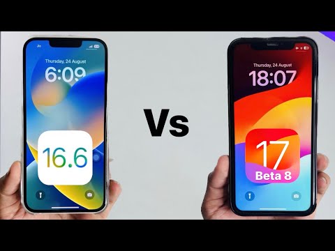 iOS 16.6 vs iOS 17 Beta 8 - iPhone 13 vs iPhone 11 (2023)