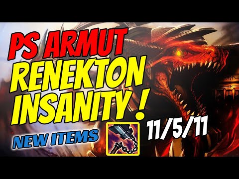 PS Armut Plays RENEKTON Top vs Shen - Challenger Gameplay - New Items Season 11 - Goredrinker