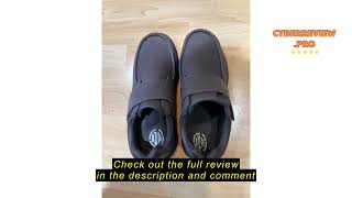 Review FitVille Extra Wide Walking Shoes for Men Casual Diabetic Leather for Edema Hook and Loop Rec