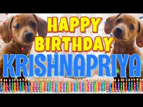 Happy Birthday Krishnapriya! ( Funny Talking Dogs ) What Is Free On My Birthday
