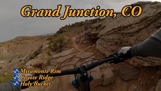 Best MTB view trail in Grand Junction, CO - Miramonte Rim and Holy Bucket