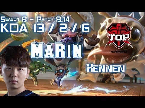 TOP MaRin KENNEN vs AATROX Top - Patch 8.14 KR Ranked