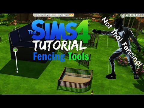 Part of a video titled Sims 4 Tutorial #3 - Fencing - YouTube
