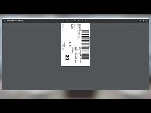 Part of a video titled How to Print a Shipping Label from DHL (Desktop) | ZSB Series Printer