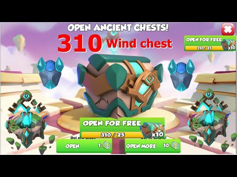 Opened 310 Wind Ancient chest-Dragon Mania Legends | Origin of wind Ancient Event | DML