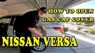 Nissan Versa How to Open the Gas Cap Cover
