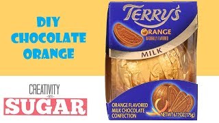 Terry's Chocolate Orange How It's Made (DIY) | Unique Chocolate Desserts and Gift Ideas