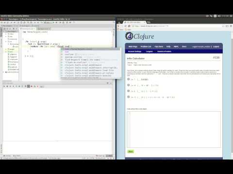 4Clojure Solution to Problem 135 Infix Calculator