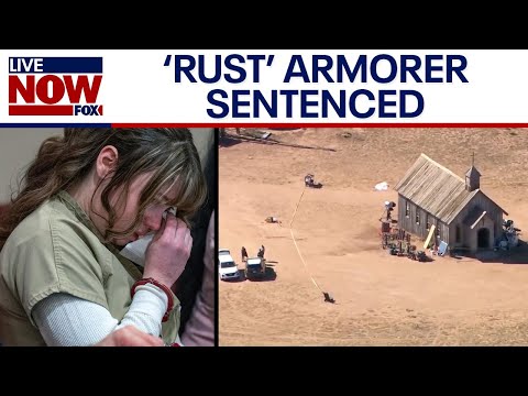 WATCH: 'Rust' armorer Hannah Gutierrez-Reed cries as she receives prison sentence | LiveNOW from FOX