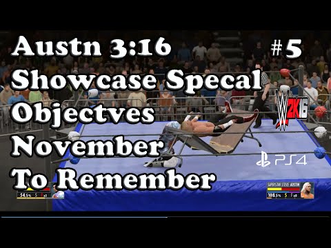 WWE 2K16: Austin 3:16 Showcase, Special Objectives, Part 5, Novemeber to Remembe