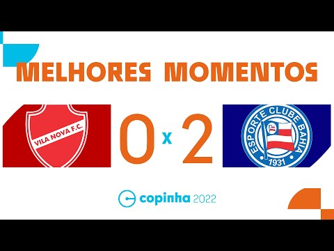 Gols e lances de Vila Nova-GO x Bahia