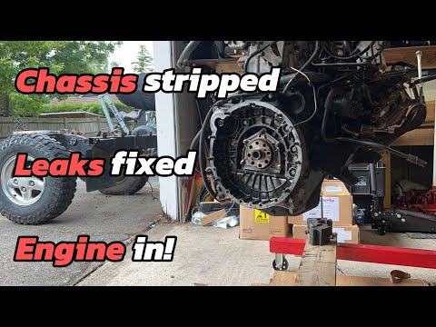 Preparing My Defender’s Engine and Stripping the Chassis