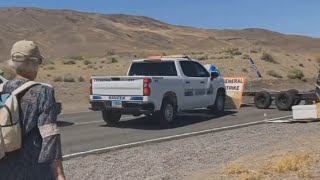 How Nevada Police &#39;dealt with&#39; climate protesters blocking road to Burning Man Festival