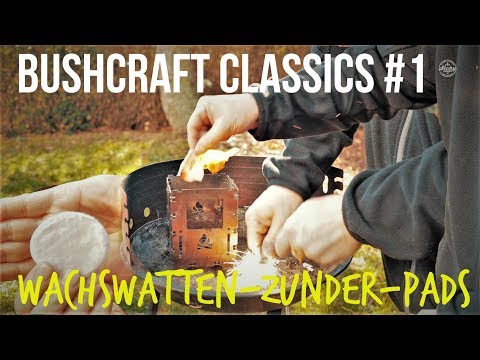 Wax Cotton Tinder Pads ♨️ Bushcraft Classics #1