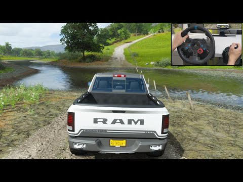 2017 RAM REBEL TRX | Realistic offroading - Forza Horizon 4 | Logitech g29 gameplay