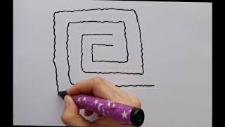 How to draw a MAZE for 1 minute