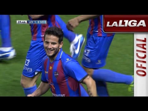 Gol de Rubén García (1-0) en el Levante UD - Sevilla FC - HD