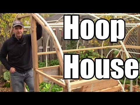 How I Built Our DIY Hoop House (Greenhouse), pt. 1: Framing Video