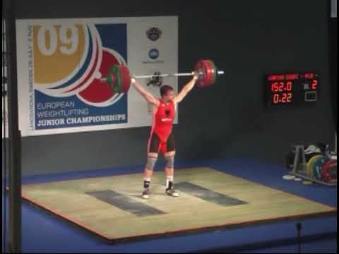 Endri Karina (94, 20 y/o) 152 kg snatch