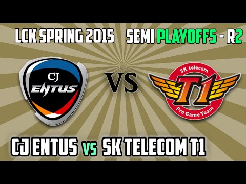 1. SK Telecom T1 vs CJ Entus - Semi Playoffs Round 2 - LCK Spring 2015