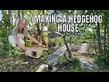 MAKING A HEDGEHOG HOUSE! / ALLOTMENT GARDENING FOR BEGINNERS
