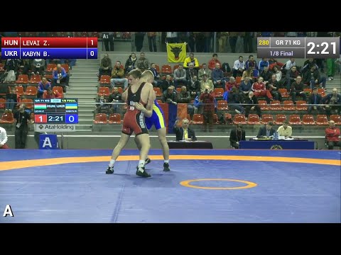 1/8 GR - 71 kg: Zoltan  LEVAI (HUN) df. Bohdan  KABYN (UKR), 4-0