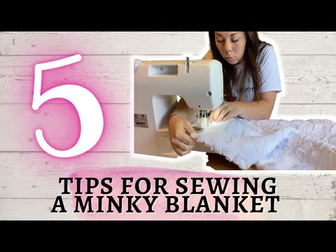 5 TIPS for Sewing A MINKY Blanket | Minky Blanket Tips | Minky Fabric Baby Blanket