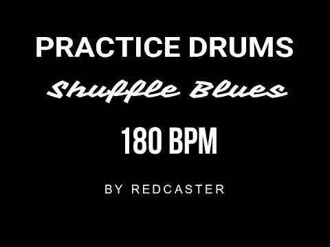 BLUES SHUFFLE DRUMS BACKING TRACK - PISTA DE BATERÌA PARA BLUES 180 BPM
