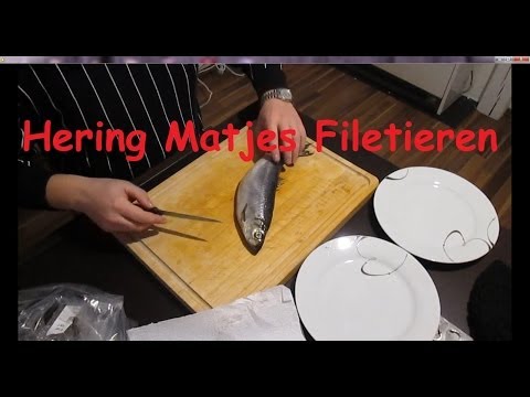 Hering gesalzen Matjes sehr leicht und einfach filetieren