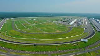 Pocono Raceway aerial scenes