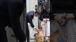 Prime Minister Rishi Sunak and his wife buy poppies outside 10 Downing Street
