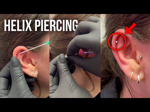The most popular ear piercing | Helix piercing #piercing #earpiercing #helixpiercing