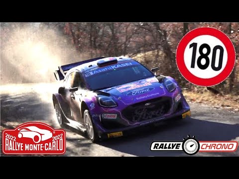 Rallye Monte Carlo 2022 Crazy Flat out Around 180 Km/h & Loeb Winner - RallyeChrono