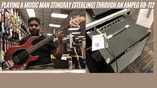 Video thumbnail for Testing the Ampeg Rocket Bass (RB-112) with Stingray Sterling (Ray4) by Prog Rock Jock
