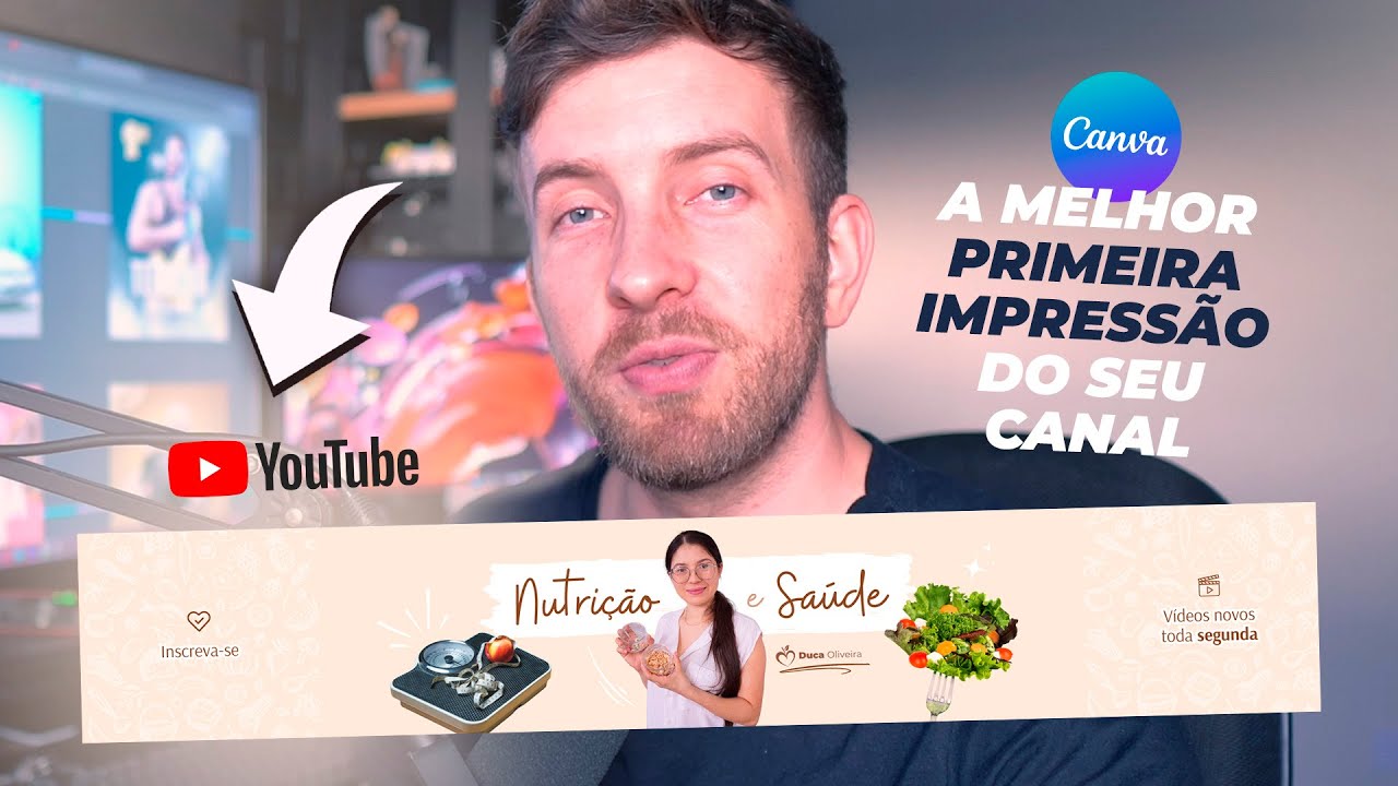 Como criar Capa para Canal do Youtube no Canva (Banner do topo) FÁCIL e PROFISSIONAL