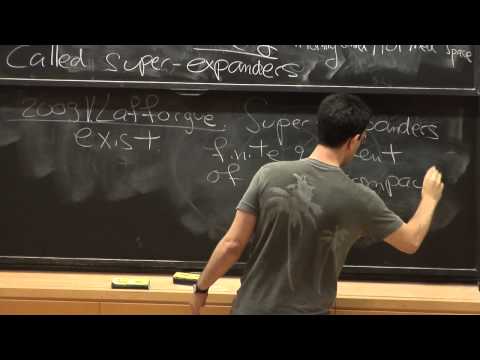 Minerva Lectures 2013 - Assaf Naor Talk 3: Super-expanders and nonlinear spectral calculus
